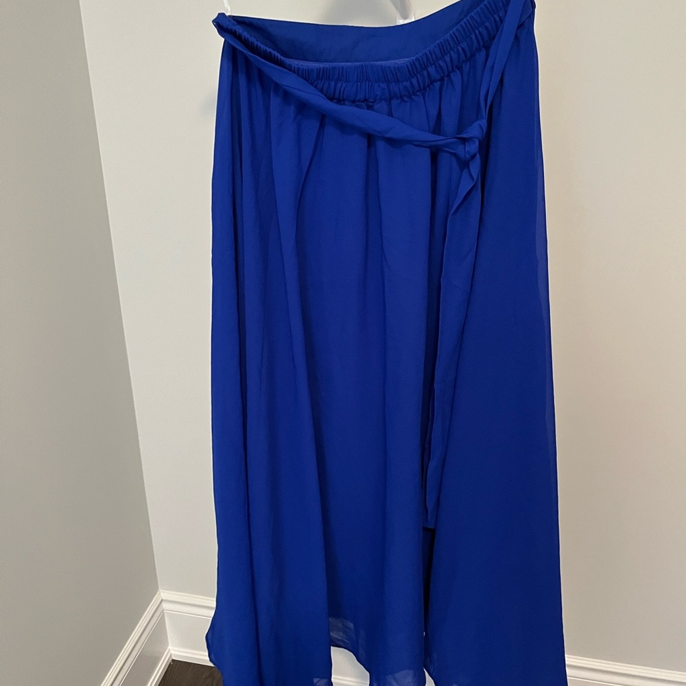 Blue maxi skirt